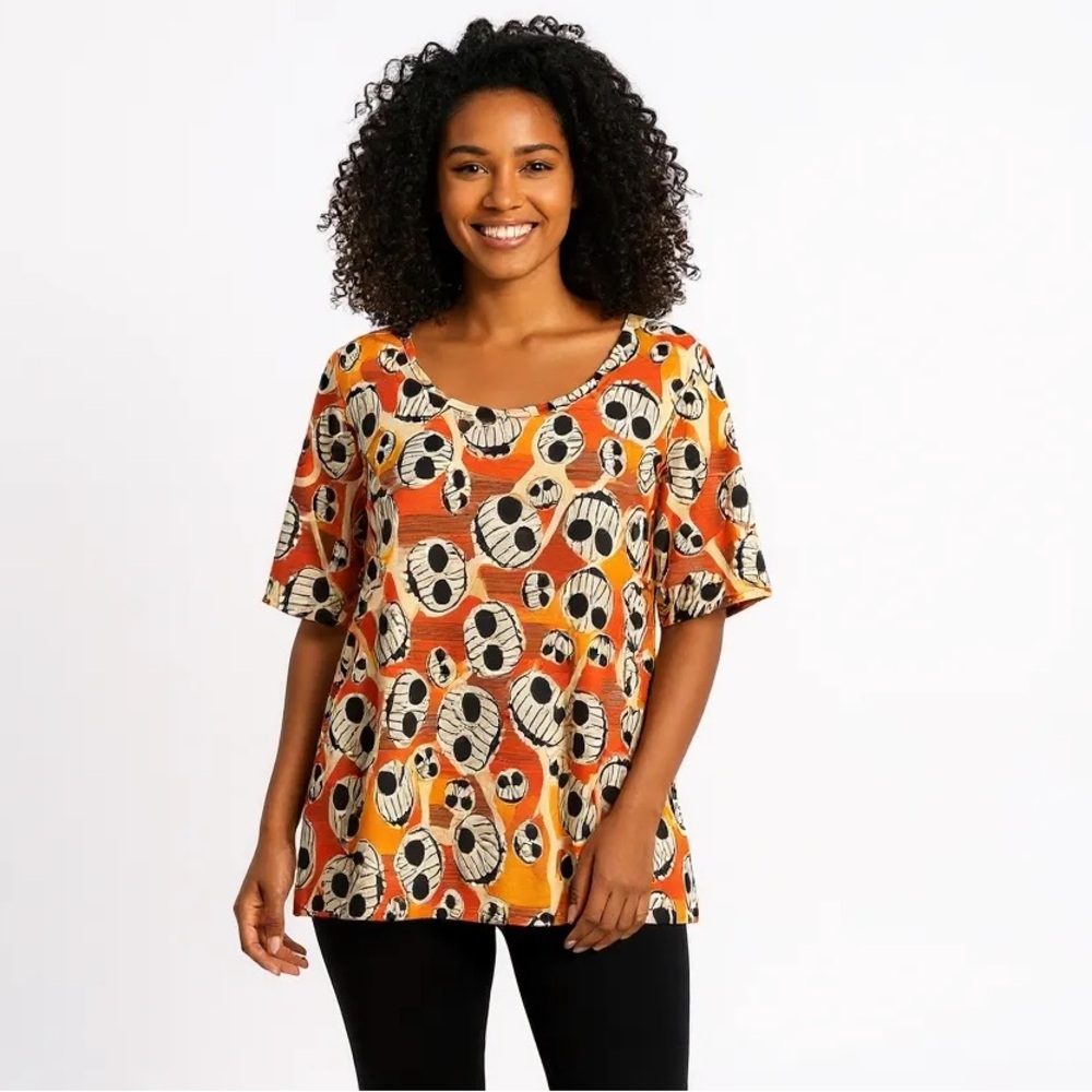 LuLaRoe, Disney,Women's, Jack Skellington Nightmare Before Christmas,Top, Large